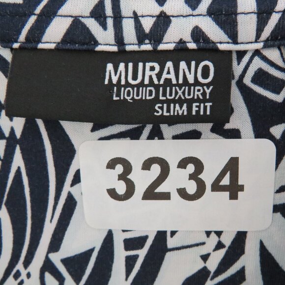 Murano* Men's Short Sleeve Button Down Straight Hem BOHO Slim Fit Shirt~ XL - Picture 3 of 11